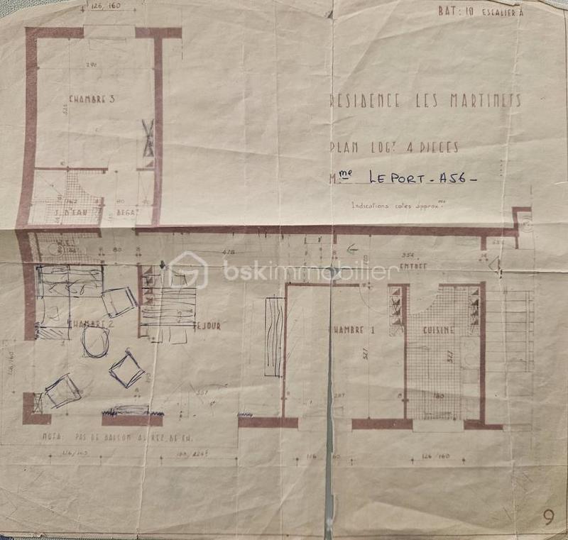 Appartement - 60 m² - 4 pièces