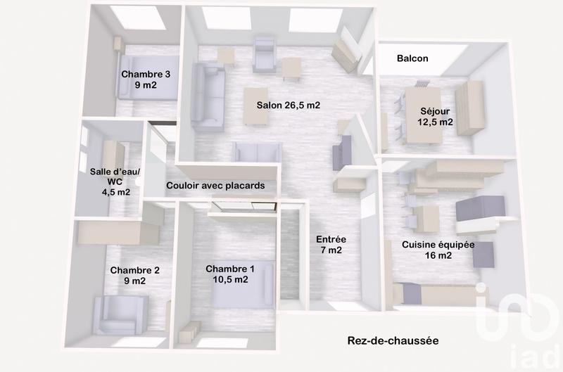 Maison - 135 m² - 7 pièces