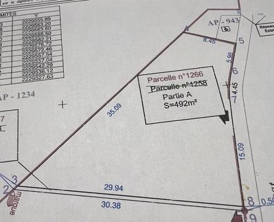 Terrain - 492 m²