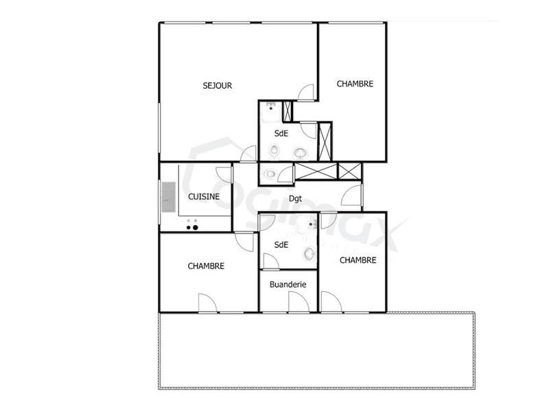 Appartement - 92 m² - 4 pièces