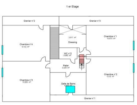 Maison - 120 m² - 5 pièces