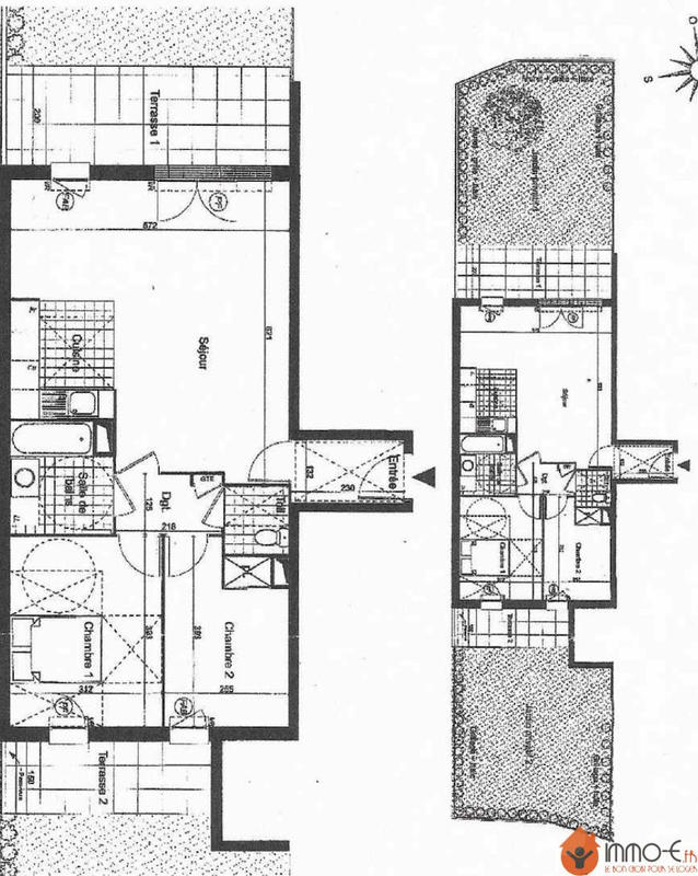 Appartement - 65 m² - 3 pièces