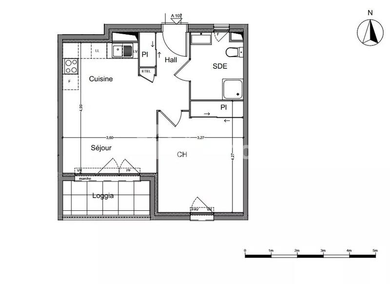 Appartement - 40 m² - 2 pièces