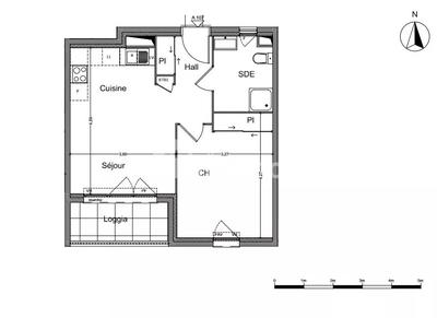 Appartement - 40 m² - 2 pièces