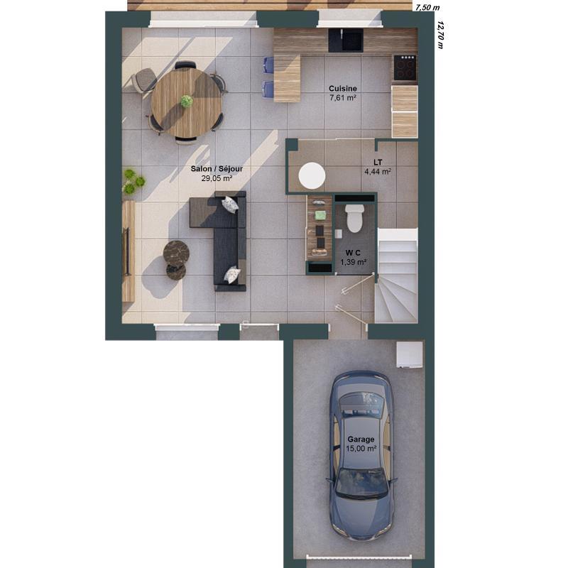 Maison - 82 m² - 5 pièces