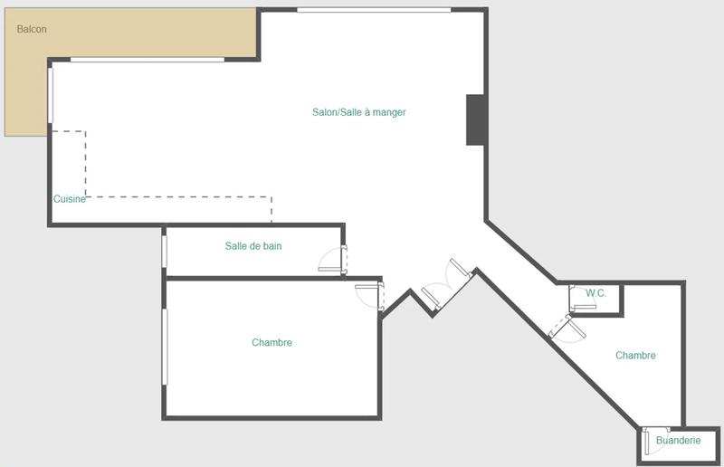 Appartement - 71 m² - 3 pièces