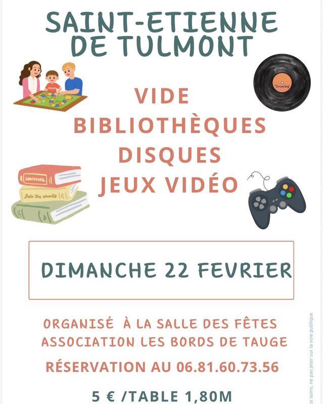 Vide bibliothèques, disques et jeux vidéo
