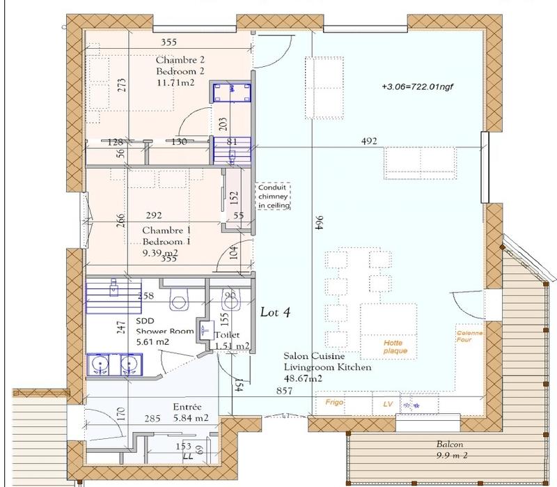 Appartement - 83 m² - 3 pièces
