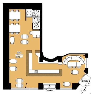 Fonds de commerce - Hôtellerie / Restauration - 95 m²