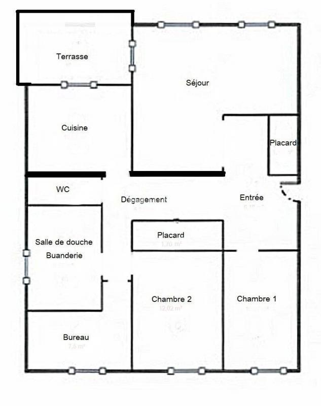 Appartement - 97 m² - 4 pièces