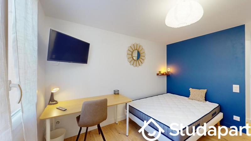 Chambre - 12 m² - 1 pièce