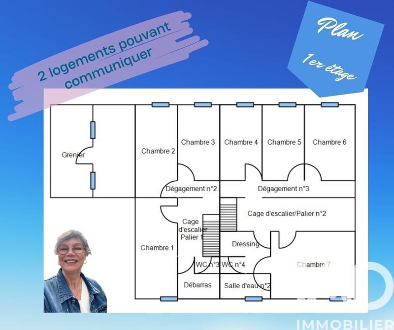 Maison - 296 m² - 11 pièces