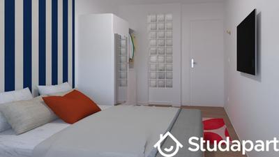 Chambre - 10 m² - 1 pièce