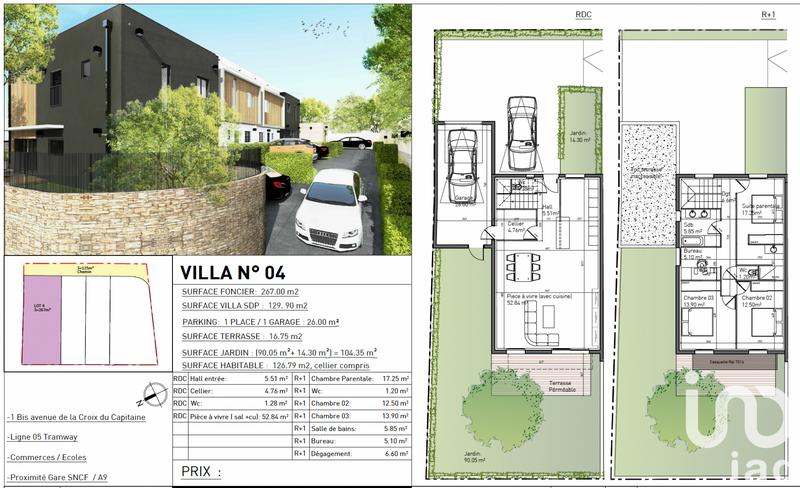 Maison - 127 m² - 5 pièces