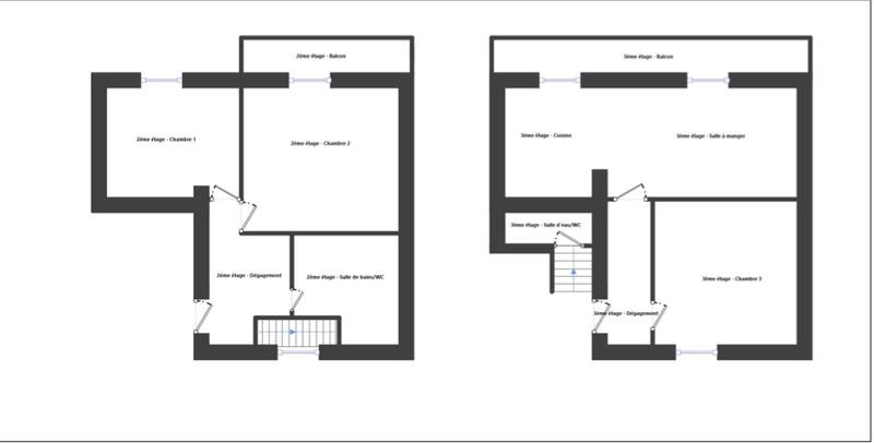 Maison de village - 94 m² - 5 pièces
