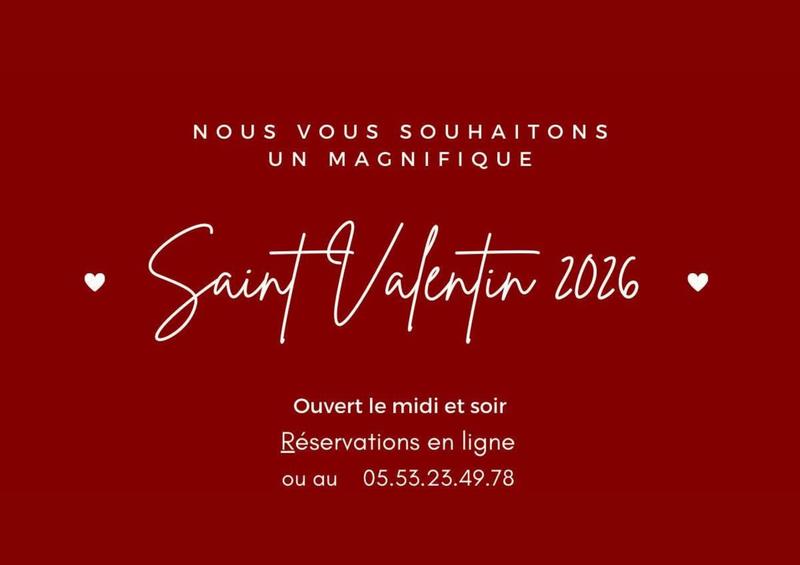 Restaurant l'Atelier | Menu de la Saint-Valentin - Dîner