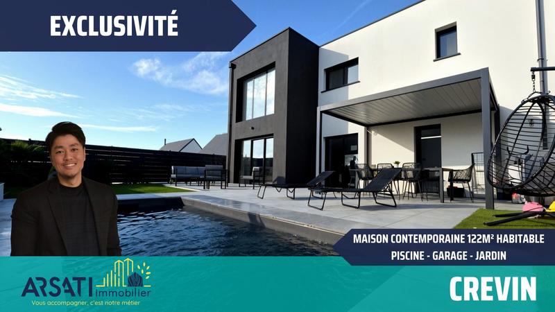 Maison contemporaine - 122 m² - 5 pièces