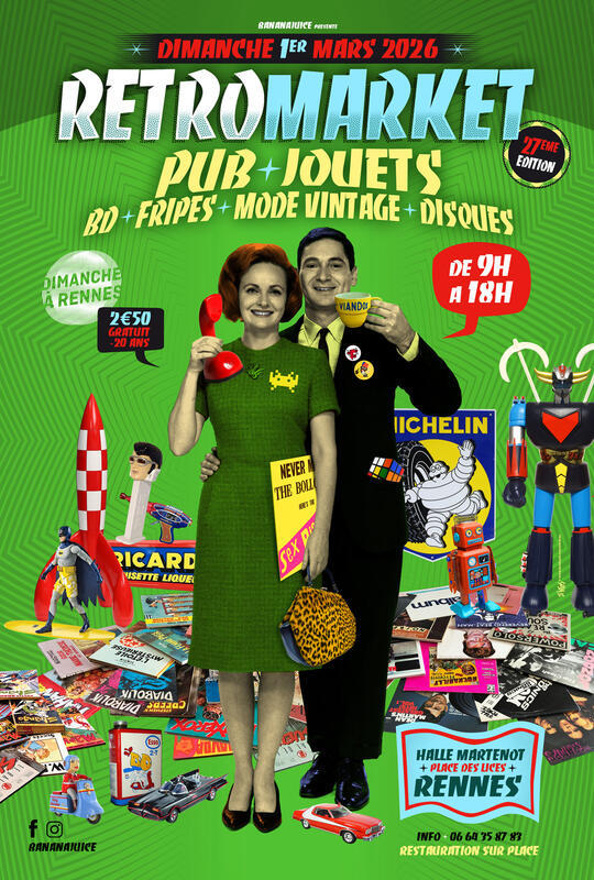 The retro market vintage