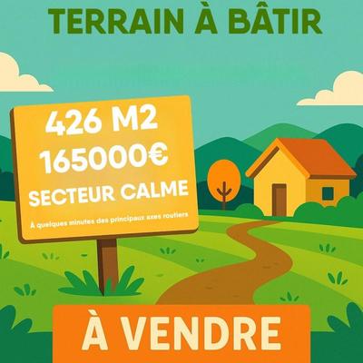Terrain constructible - 619 m²