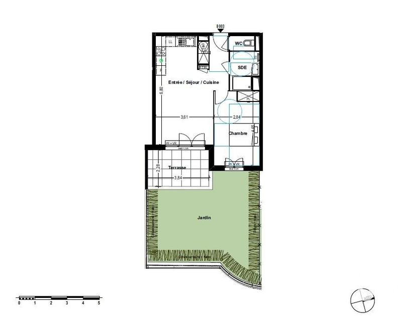 Appartement - 46 m² - 2 pièces