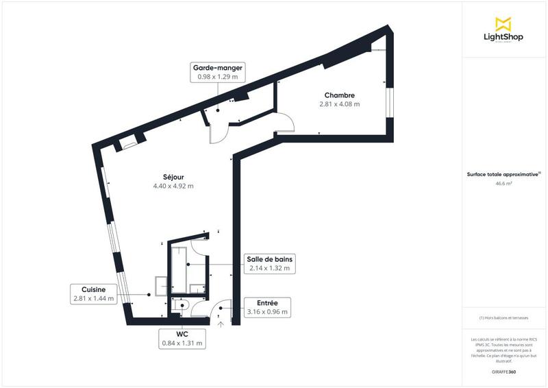 Appartement - 47 m² - 2 pièces