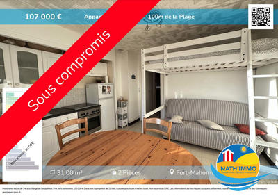 Appartement - 31 m² - 2 pièces