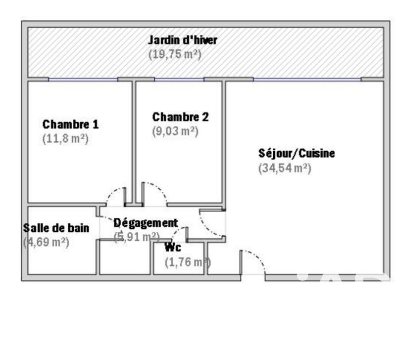 Appartement - 67 m² - 3 pièces