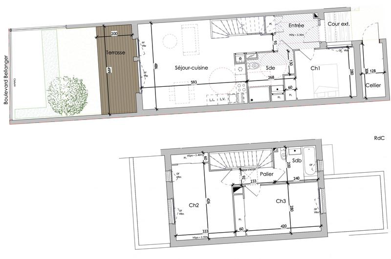 Appartement - 91 m² - 4 pièces