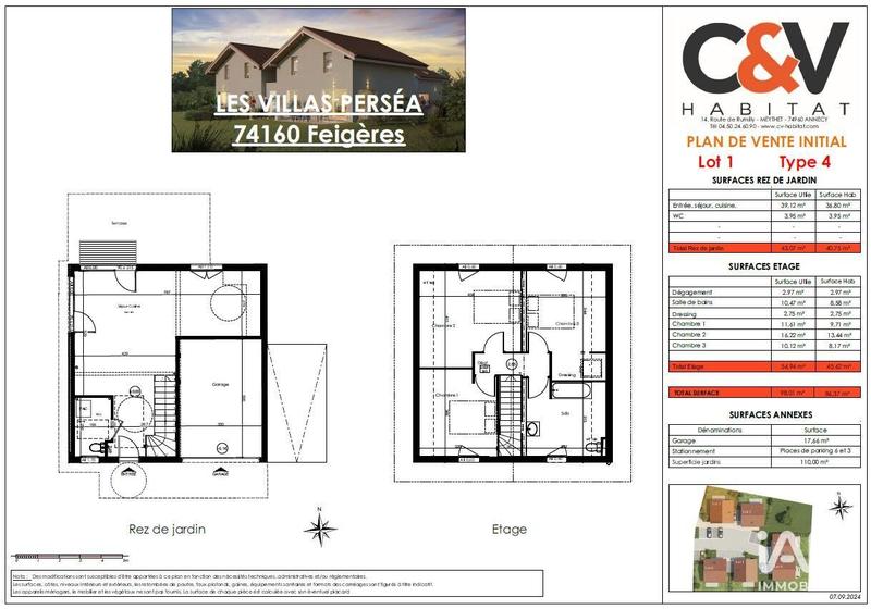 Maison - 100 m² - 4 pièces