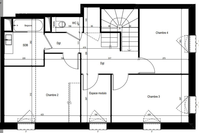 Appartement - 115 m² - 5 pièces