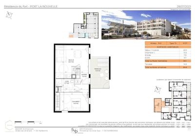 Appartement - 50 m² - 2 pièces