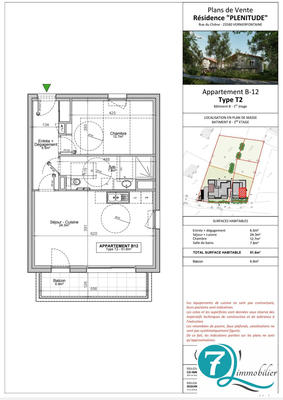 Appartement - 53 m² - 3 pièces