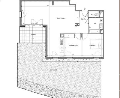 Appartement - 79 m² - 3 pièces