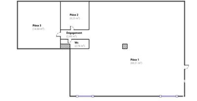 Appartement - 95 m² - 3 pièces