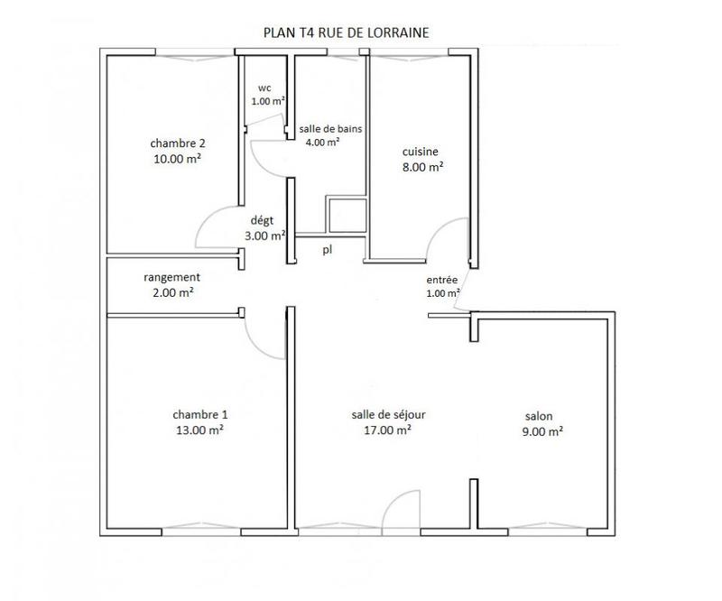 Appartement - 68 m² - 4 pièces