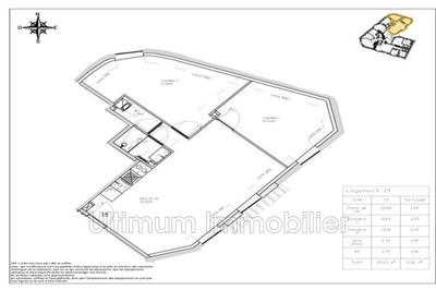 Appartement - 54 m² - 3 pièces