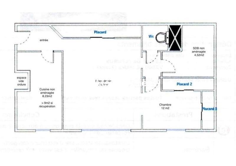 Appartement - 52 m² - 3 pièces