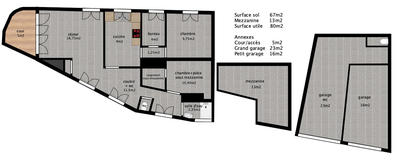 Maison - 80 m² - 4 pièces