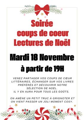 Soirée coups de coeur de Noël à la petite Parenthèse