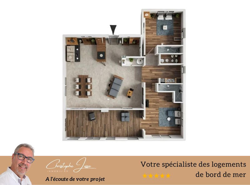 Appartement - 71 m² - 3 pièces