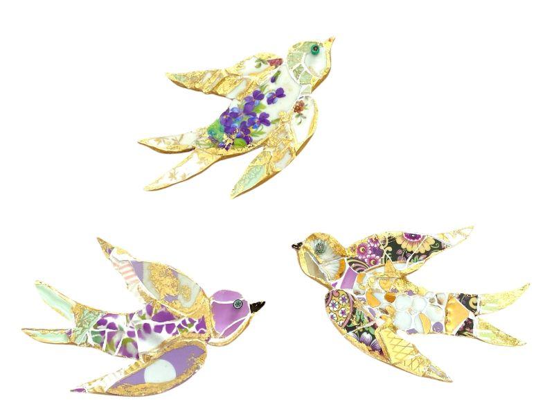 Atelier  "Les hirondelles en picassiette"