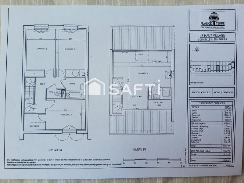 Maison - 93 m² - 5 pièces