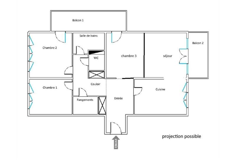 Appartement - 72 m² - 4 pièces