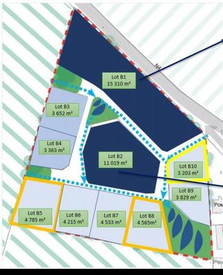 Terrain constructible - 3 203 m²
