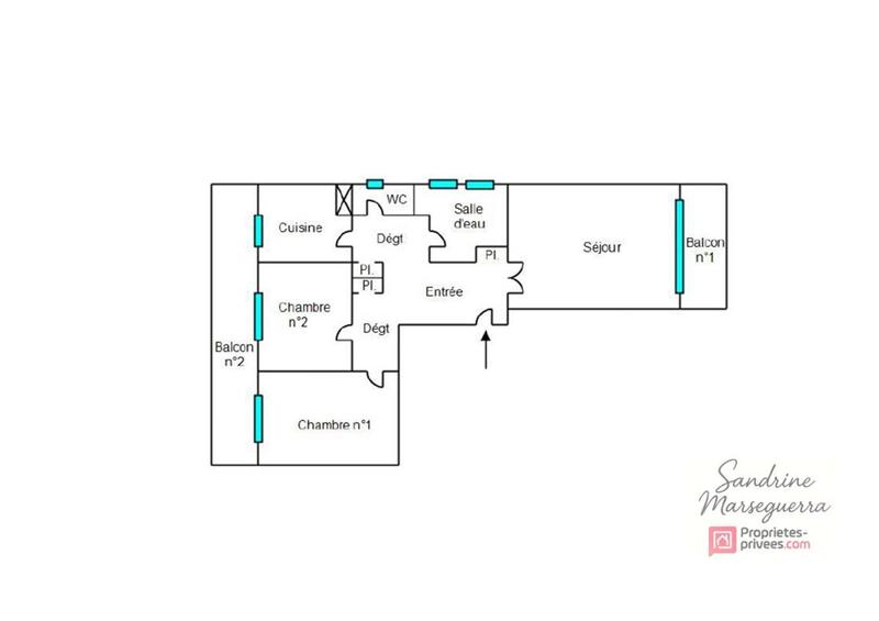 Appartement - 72 m² - 3 pièces
