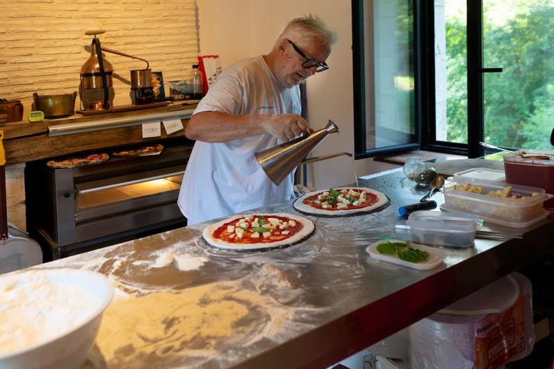 Atelier de confection de Pizzas à la Cucina di Gian Franco
