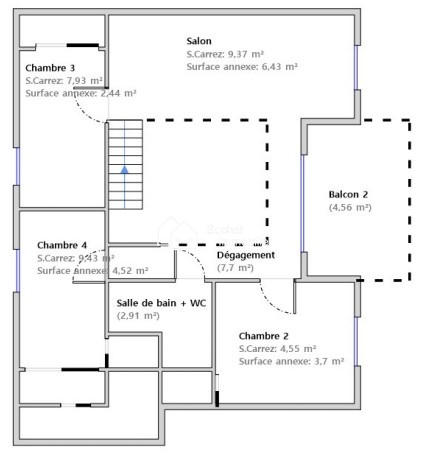 Maison - 109 m² - 5 pièces