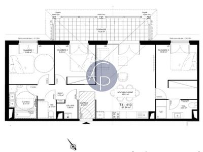 Appartement - 82 m² - 4 pièces