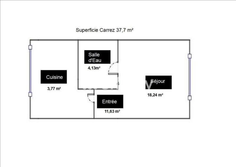 Studio - 37 m² - 1 pièce