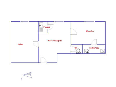 Appartement - 42 m² - 2 pièces